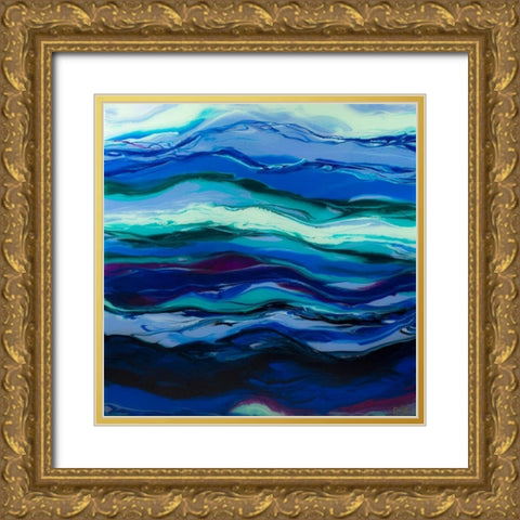 Twilight Rhythm Gold Ornate Wood Framed Art Print with Double Matting by Bilotta, Barbara