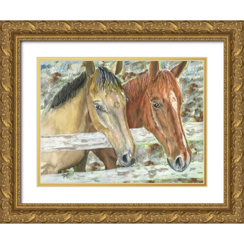 Phoenix and Sadona 600 Gold Ornate Wood Framed Art Print with Double Matting by Dyer, Beverly