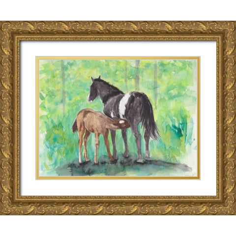 Tender Moment I Gold Ornate Wood Framed Art Print with Double Matting by Dyer, Beverly