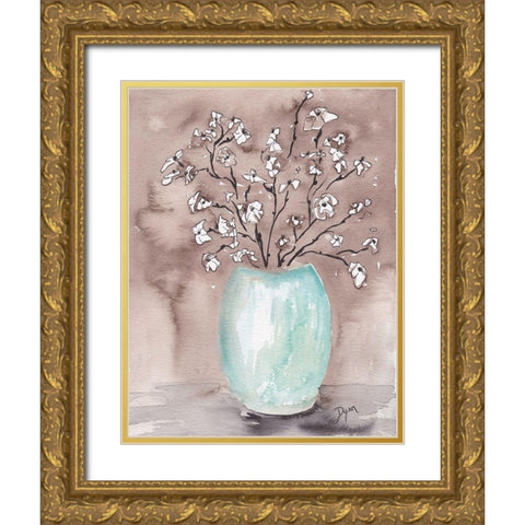 Rustic Bouquet Gold Ornate Wood Framed Art Print with Double Matting by Dyer, Beverly