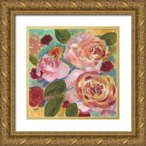 Garden Pleasures II Gold Ornate Wood Framed Art Print with Double Matting by Dyer, Beverly