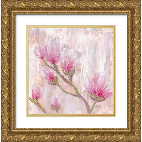 Tulip Tree 2 Gold Ornate Wood Framed Art Print with Double Matting by Dyer, Beverly