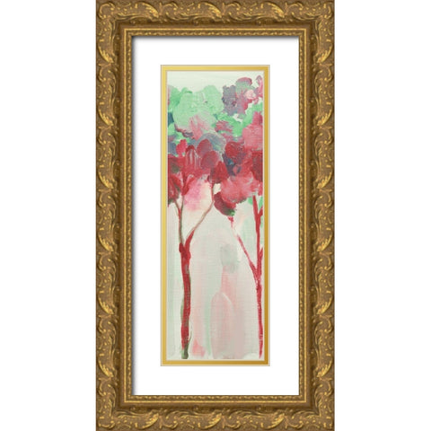 Woodhaven Forest 1 Gold Ornate Wood Framed Art Print with Double Matting by Boho Hue Studio