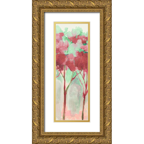 Woodhaven Forest 3 Gold Ornate Wood Framed Art Print with Double Matting by Boho Hue Studio