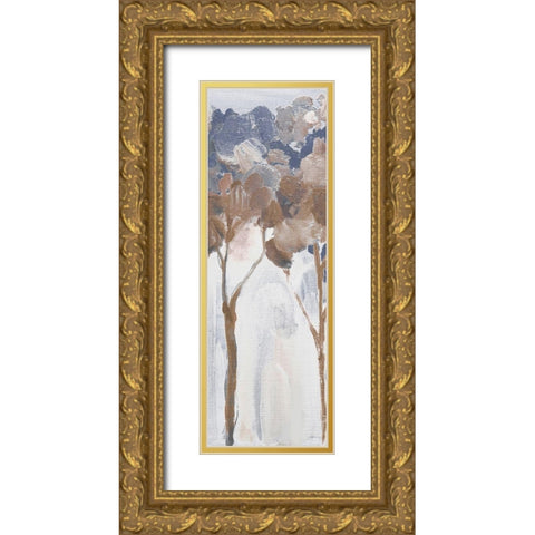 Woodland Forest 1 Gold Ornate Wood Framed Art Print with Double Matting by Boho Hue Studio