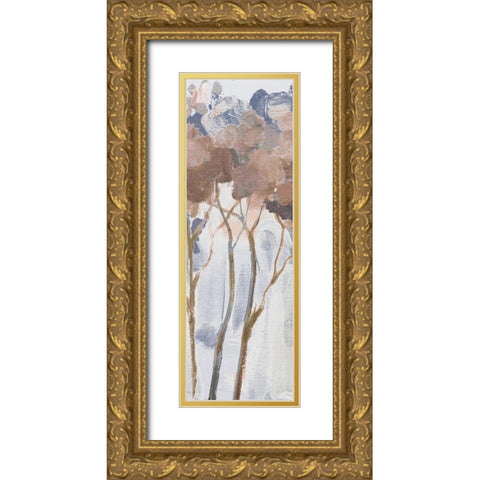 Woodland Forest 1 Gold Ornate Wood Framed Art Print with Double Matting by Boho Hue Studio
