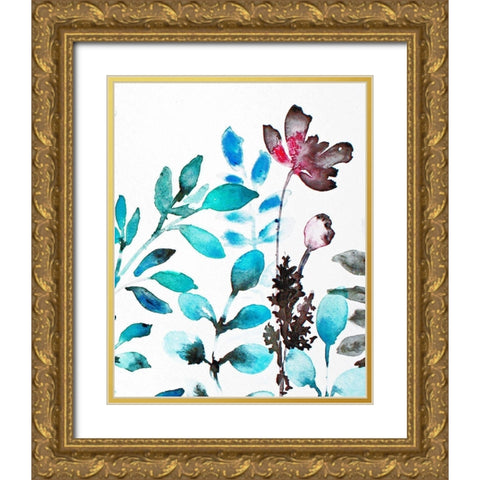 Sublime Simplicity 1 Gold Ornate Wood Framed Art Print with Double Matting by Boho Hue Studio