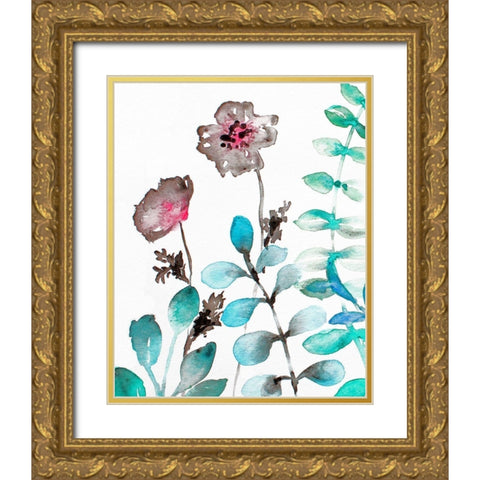 Sublime Simplicity 2 Gold Ornate Wood Framed Art Print with Double Matting by Boho Hue Studio