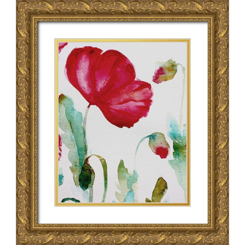 Pixie Pop 3 Gold Ornate Wood Framed Art Print with Double Matting by Boho Hue Studio