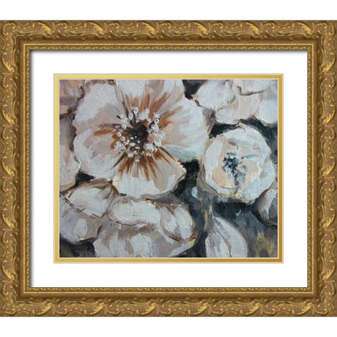 Blossom Bunch 1 Gold Ornate Wood Framed Art Print with Double Matting by Boho Hue Studio