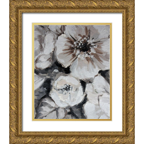 Blossom Bunch 5 Gold Ornate Wood Framed Art Print with Double Matting by Boho Hue Studio