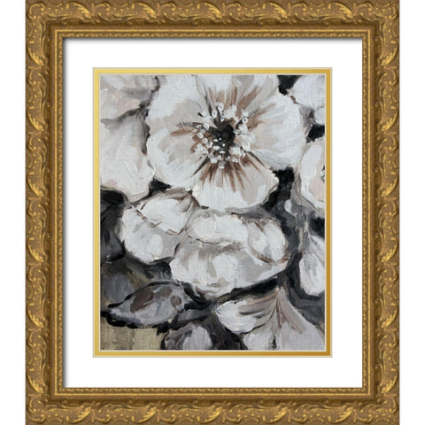 Blossom Bunch 6 Gold Ornate Wood Framed Art Print with Double Matting by Boho Hue Studio