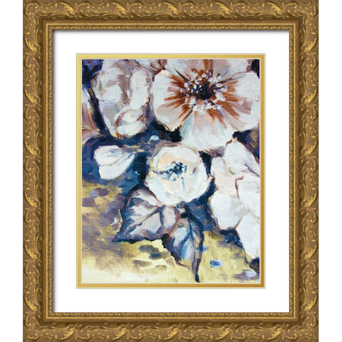 Blossom Bunch 4 Gold Ornate Wood Framed Art Print with Double Matting by Boho Hue Studio
