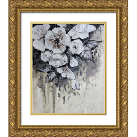 Blossom Bunch 7 Gold Ornate Wood Framed Art Print with Double Matting by Boho Hue Studio