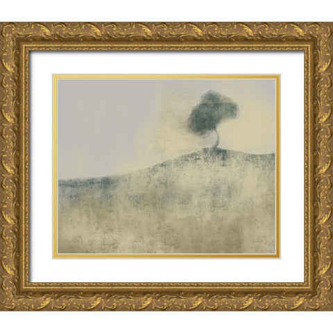 Neutral Tree Gold Ornate Wood Framed Art Print with Double Matting by Boho Hue Studio