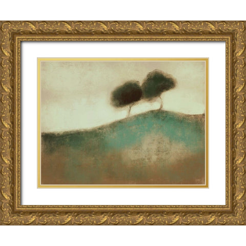 Distant Duo 2 Gold Ornate Wood Framed Art Print with Double Matting by Boho Hue Studio