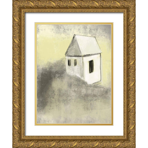 Earthtone Homes 2 Gold Ornate Wood Framed Art Print with Double Matting by Boho Hue Studio