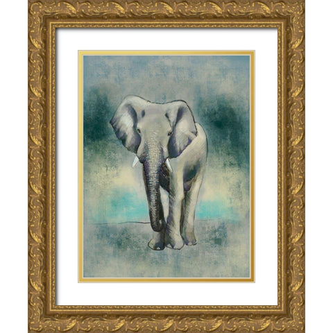 Wild Strong 2 Gold Ornate Wood Framed Art Print with Double Matting by Boho Hue Studio