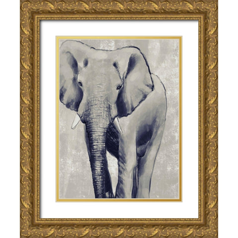 Wild Strong 3 Gold Ornate Wood Framed Art Print with Double Matting by Boho Hue Studio