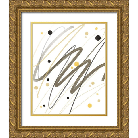 Watercolors Gold Ornate Wood Framed Art Print with Double Matting by Boho Hue Studio