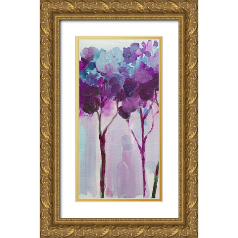 Tree 4 Gold Ornate Wood Framed Art Print with Double Matting by Boho Hue Studio