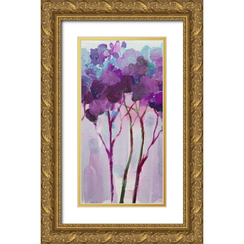 Tree 5 Gold Ornate Wood Framed Art Print with Double Matting by Boho Hue Studio