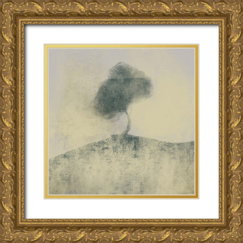 A Distant Tree Gold Ornate Wood Framed Art Print with Double Matting by Boho Hue Studio