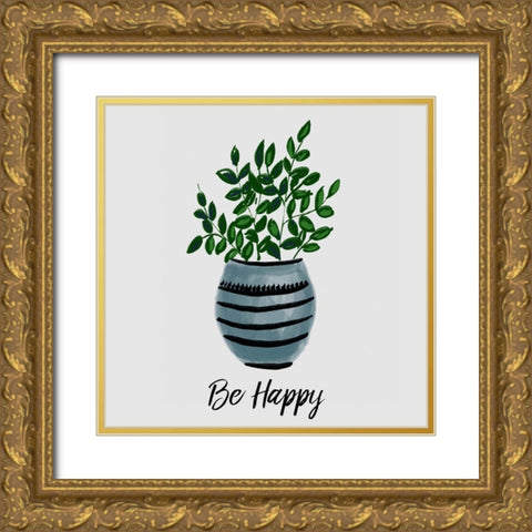 Nurtured Home 4 Gold Ornate Wood Framed Art Print with Double Matting by Boho Hue Studio