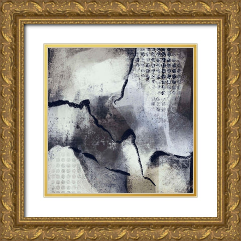 Abstract Age of Man Gold Ornate Wood Framed Art Print with Double Matting by Boho Hue Studio