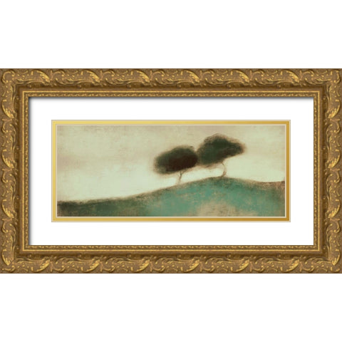The Distant Gold Ornate Wood Framed Art Print with Double Matting by Boho Hue Studio