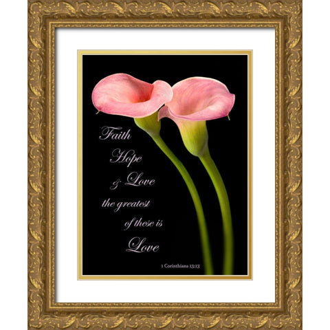 The Greatest Calla Lilies Gold Ornate Wood Framed Art Print with Double Matting by Seidman, Barry