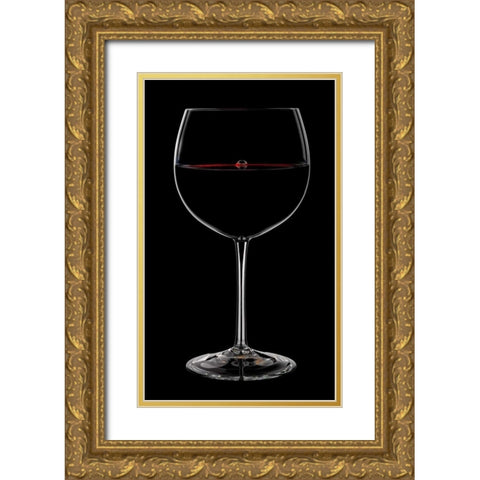 Bubble in the Red 2 Gold Ornate Wood Framed Art Print with Double Matting by Seidman, Barry