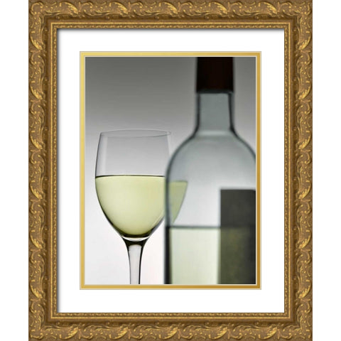 Mondrian Gold Ornate Wood Framed Art Print with Double Matting by Seidman, Barry