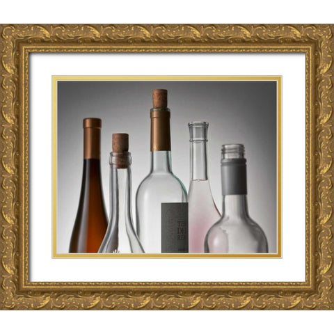 Bottle Neck 1 Gold Ornate Wood Framed Art Print with Double Matting by Seidman, Barry