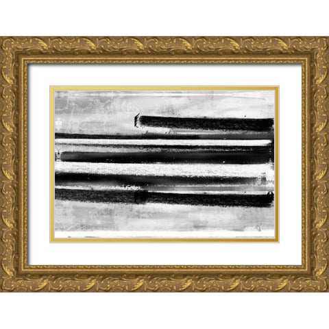 Black Cynthia Gold Ornate Wood Framed Art Print with Double Matting by Alvarez, Cynthia