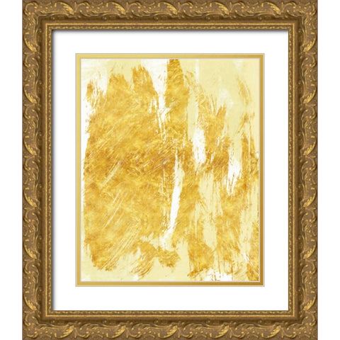Golden Streaks 2 Gold Ornate Wood Framed Art Print with Double Matting by Alvarez, Cynthia