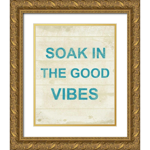 Bath 2 Gold Ornate Wood Framed Art Print with Double Matting by Alvarez, Cynthia