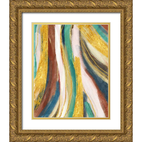 Contemp B Gold Ornate Wood Framed Art Print with Double Matting by Alvarez, Cynthia