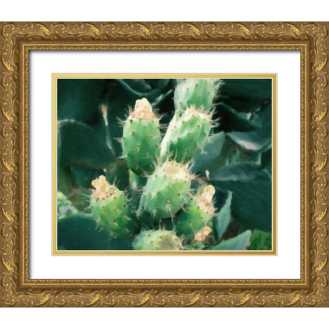 Sharp Needles Gold Ornate Wood Framed Art Print with Double Matting by Alvarez, Cynthia