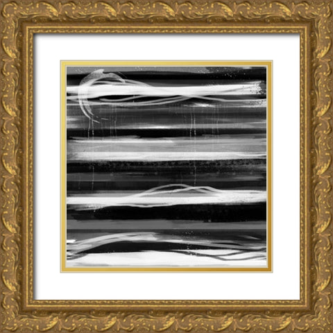 Toward the Line 2 Gold Ornate Wood Framed Art Print with Double Matting by Alvarez, Cynthia