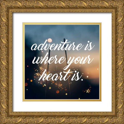 Insta C Gold Ornate Wood Framed Art Print with Double Matting by Alvarez, Cynthia