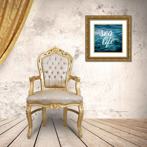 Insta M Gold Ornate Wood Framed Art Print with Double Matting by Alvarez, Cynthia