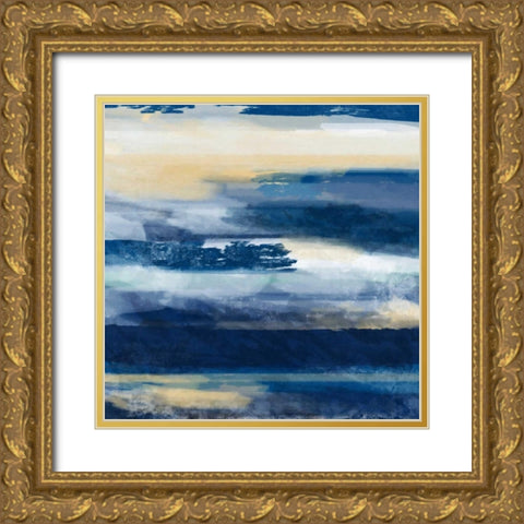 War On The Sea 1 Gold Ornate Wood Framed Art Print with Double Matting by Alvarez, Cynthia