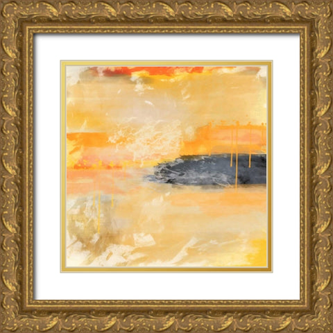 Orange 1 Gold Ornate Wood Framed Art Print with Double Matting by Alvarez, Cynthia