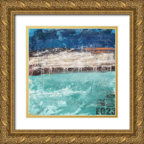 Color Mix 01 Gold Ornate Wood Framed Art Print with Double Matting by Alvarez, Cynthia