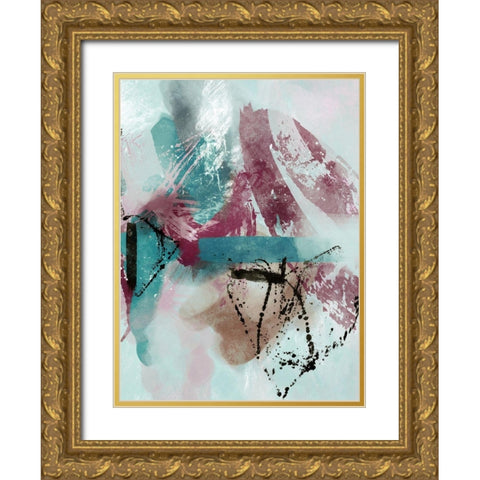 The Fuse 2  Gold Ornate Wood Framed Art Print with Double Matting by Alvarez, Cynthia