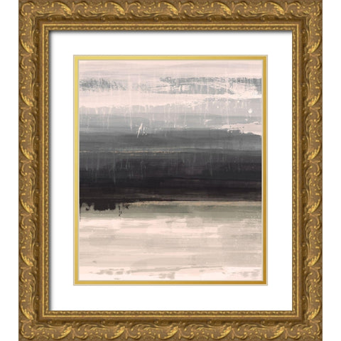 Neutral Radiantness A Gold Ornate Wood Framed Art Print with Double Matting by Alvarez, Cynthia