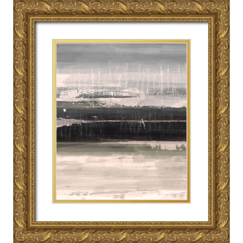 Neutral Radiantness B Gold Ornate Wood Framed Art Print with Double Matting by Alvarez, Cynthia