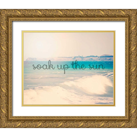 Soak up the sun Gold Ornate Wood Framed Art Print with Double Matting by Davis Ashley