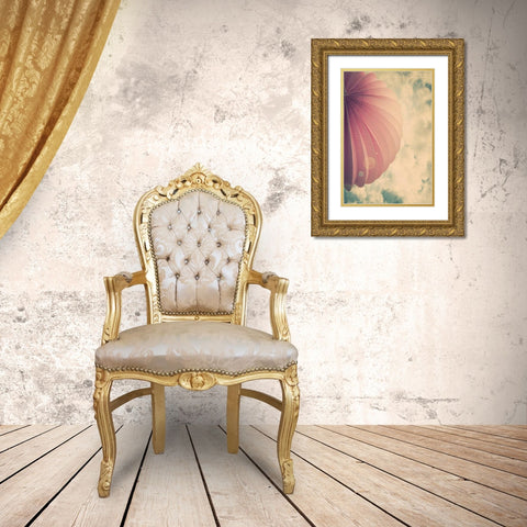 Paper Fan 2 Gold Ornate Wood Framed Art Print with Double Matting by Davis Ashley